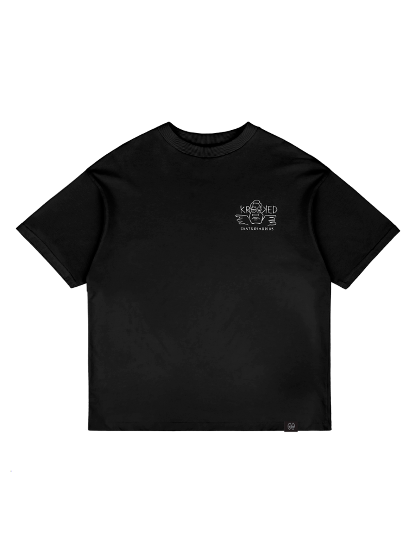 Krooked Arketype Raw Tee B&W