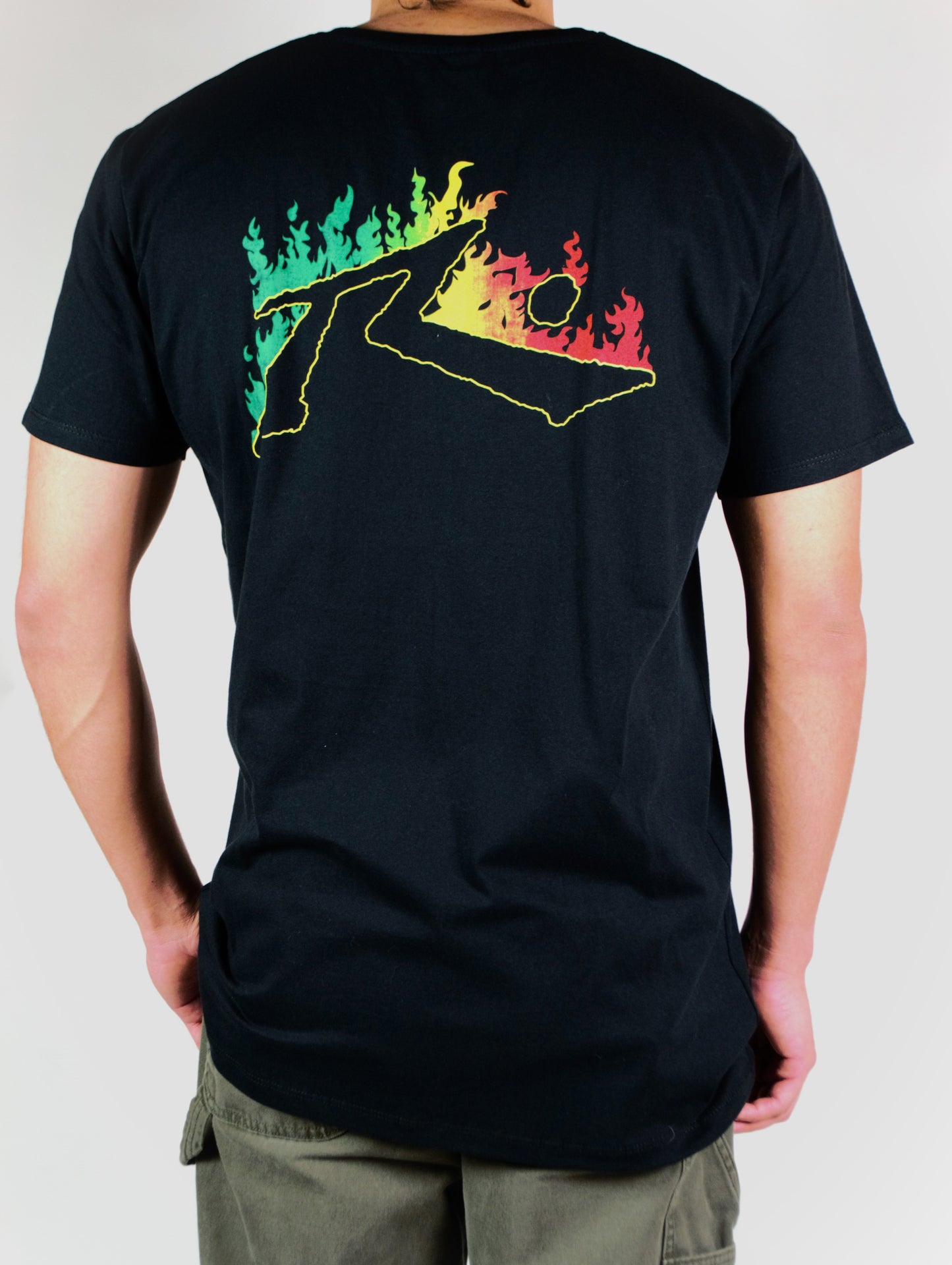 Rusty Rasta Flame Tee