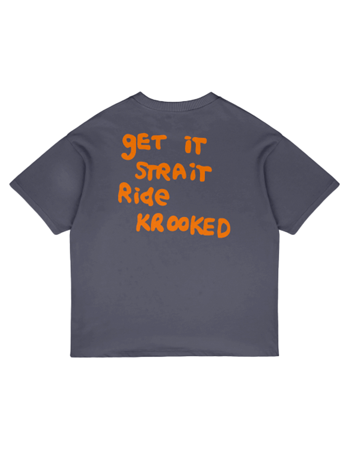 Krooked Strait Tee Graphite Orange