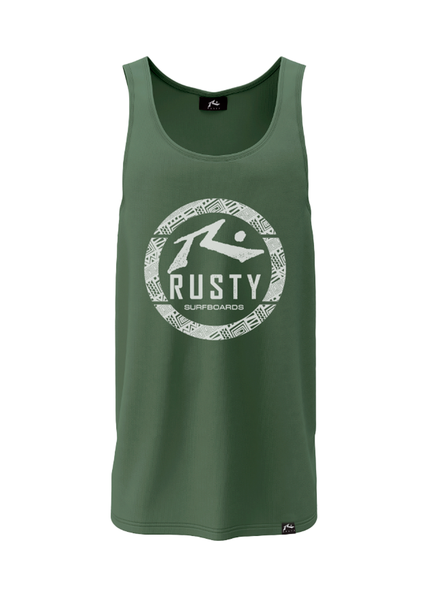 Rusty Tribal Tank Military Green