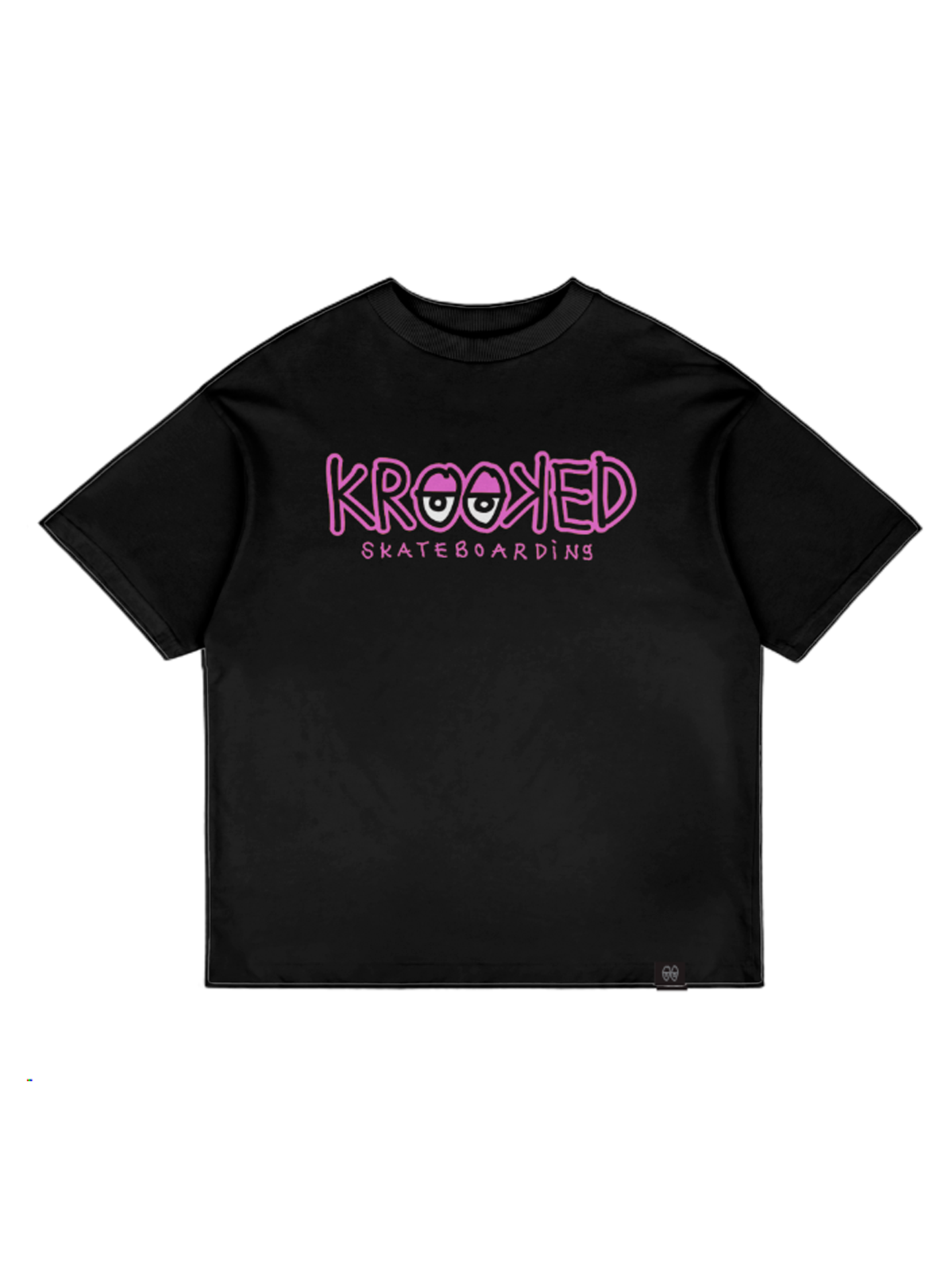 Krooked Doodle Tee Pink
