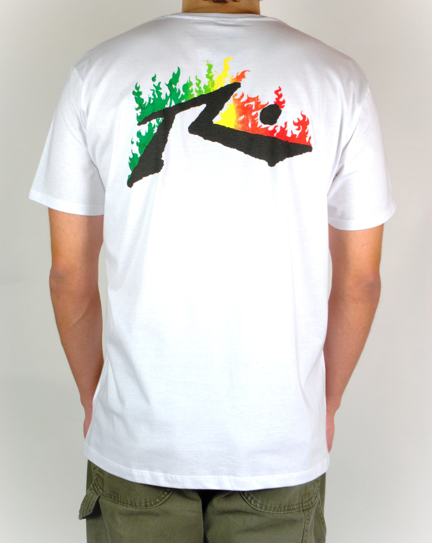 Rusty Rasta Flame Tee