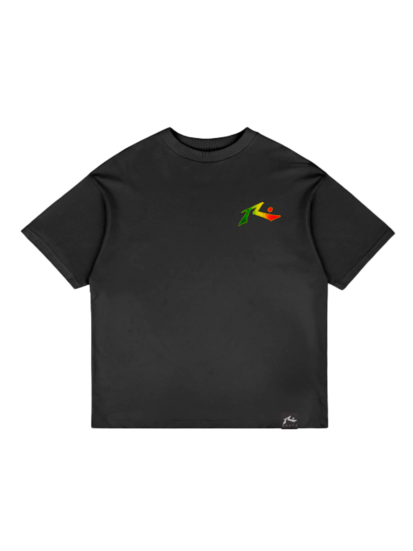 Rusty Rasta Flame Tee Black