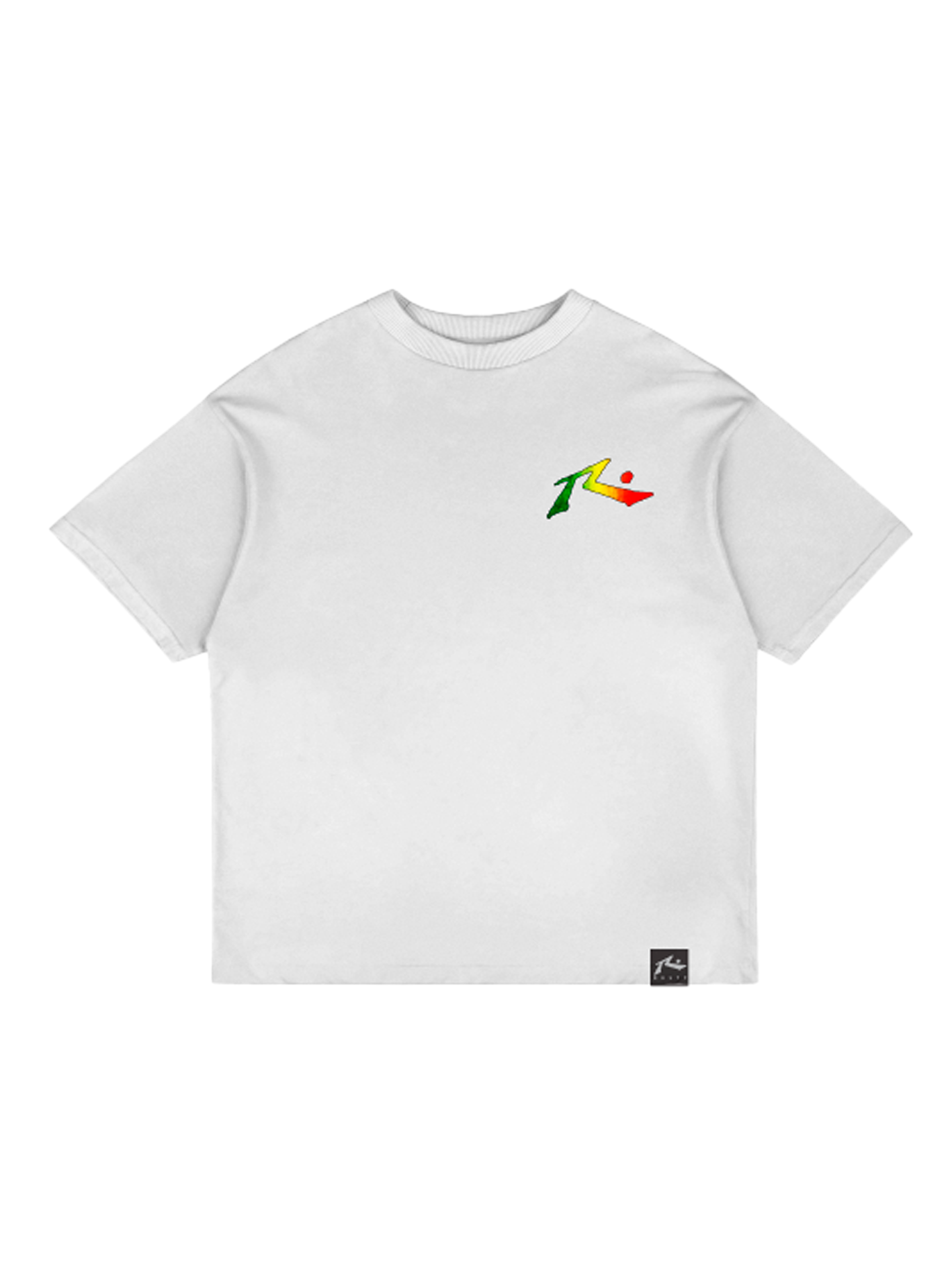 Rusty Rasta Flame Tee White