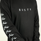 Polera Manga Larga Repeat Negro/Gris